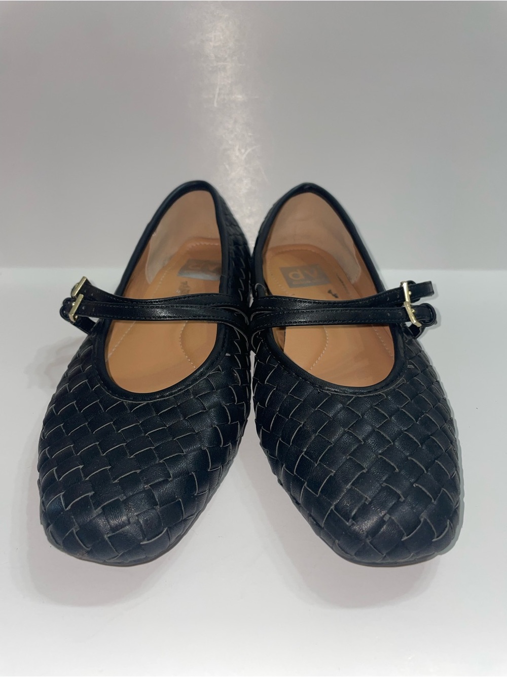 Dolce Vita Black Woven Adjustable Buckle Straps Mary Jane Flats Women’s Size 8.5 - Picture 3 of 10